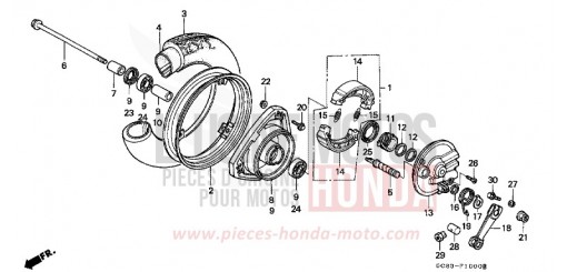 FRONT WHEEL NH50MSL de 1990